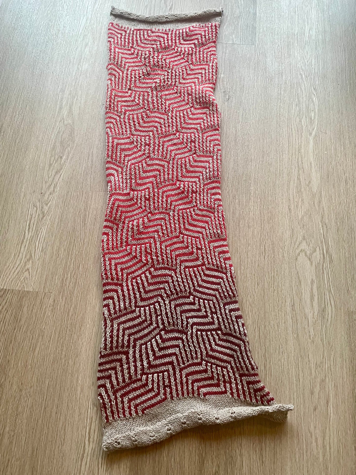 Zigzag Wool Scarf